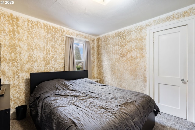 bedroom featuring carpet flooring