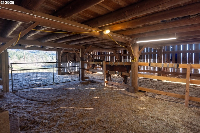 view of stable