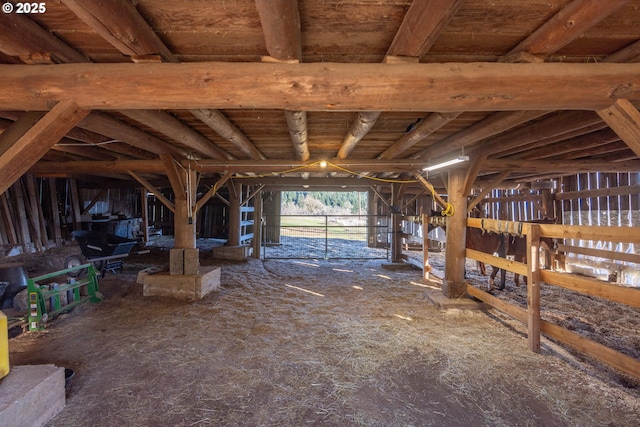 view of horse barn