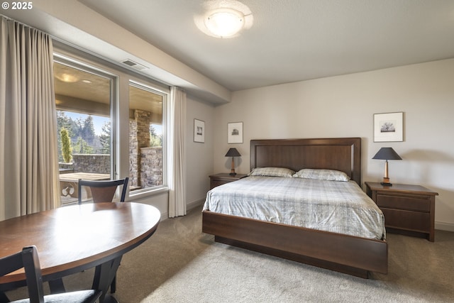 bedroom featuring carpet floors