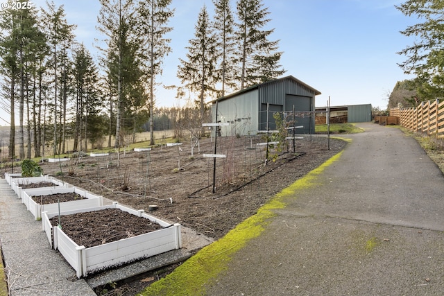 exterior space with an outdoor structure