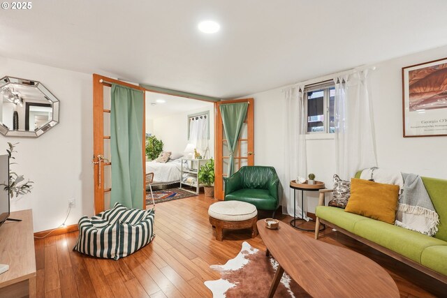 15 NE 18th Ave, Portland, OR 97232 - living room with hardwood / wood-style floors and recessed lighting