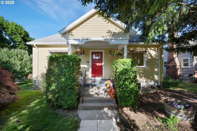 3636 NE 63rd Ave, Portland, OR 97213 - bungalow-style house featuring covered porch, a garage, and roof with shingles