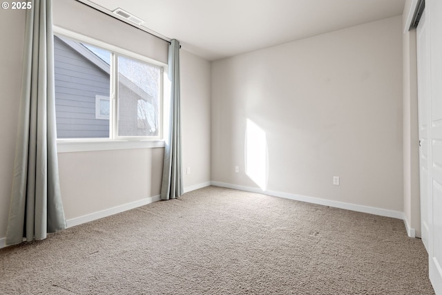 unfurnished bedroom featuring carpet flooring