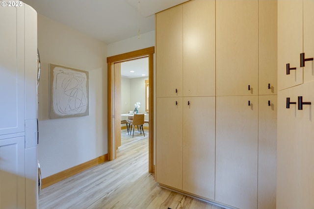 5818 SW Boundary St, Portland, OR 97221 - corridor with light wood-type flooring and baseboards