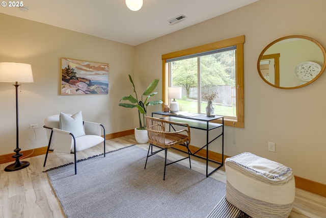 5818 SW Boundary St, Portland, OR 97221 - home office with wood finished floors and baseboards