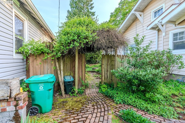 view of patio with fence