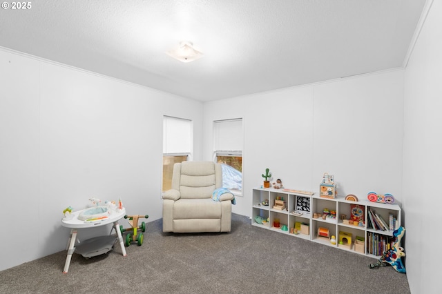 33385 Craig Loop, Cottage Grove, OR 97424 - game room featuring carpet flooring and ornamental molding