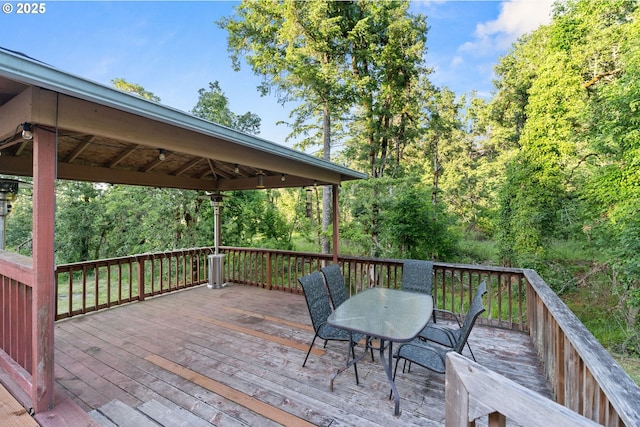 33385 Craig Loop, Cottage Grove, OR 97424 - wooden deck featuring outdoor dining space and a gazebo