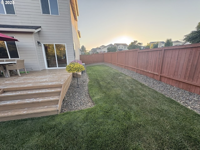 13622 SE Siskin Ln, Happy Valley, OR 97015 - fenced backyard with a deck