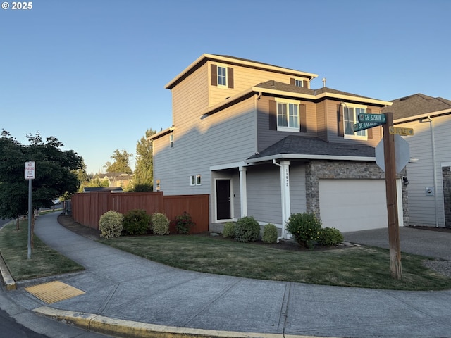 13622 SE Siskin Ln, Happy Valley, OR 97015 - view of front of house featuring a garage and concrete driveway