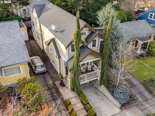 birds eye view of property