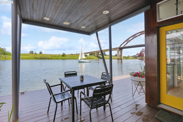 14569 NW Larson Rd Unit 13, Portland, OR 97231 - dock featuring a water view