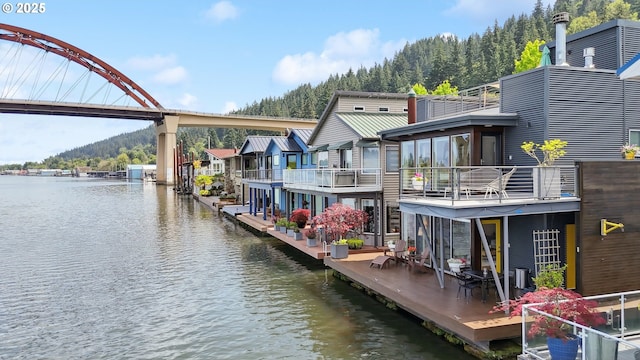 14569 NW Larson Rd Unit 13, Portland, OR 97231 - dock featuring a water view