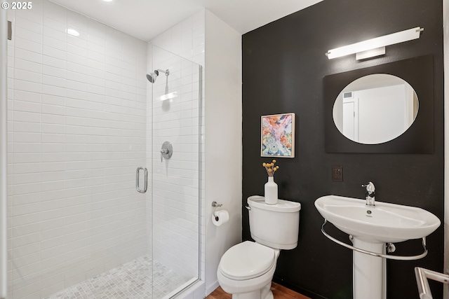 14569 NW Larson Rd Unit 13, Portland, OR 97231 - bathroom with toilet and a stall shower