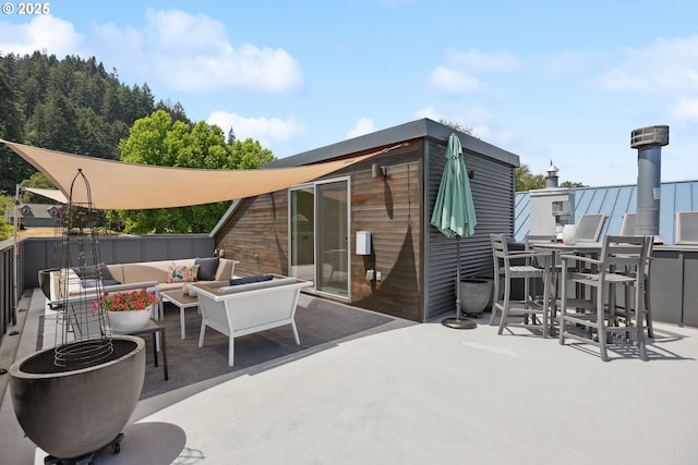 14569 NW Larson Rd Unit 13, Portland, OR 97231 - view of patio featuring outdoor lounge area and outdoor dining area