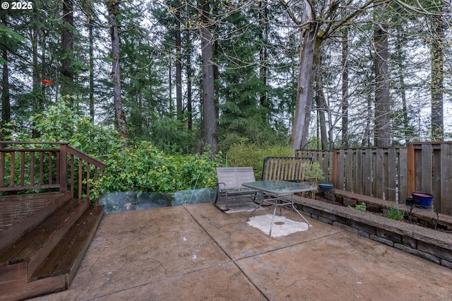 view of patio / terrace with outdoor dining area
