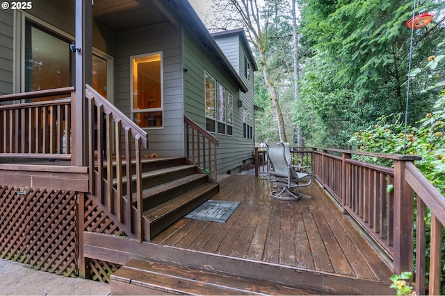 view of deck