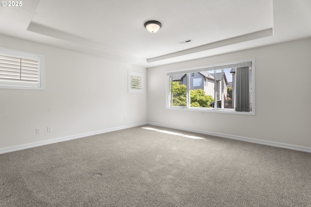 3504 NE Garfield St, Camas, WA 98607 - unfurnished room with a tray ceiling and carpet floors