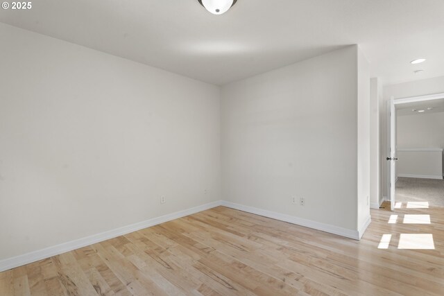 3504 NE Garfield St, Camas, WA 98607 - spare room featuring light wood-type flooring and recessed lighting