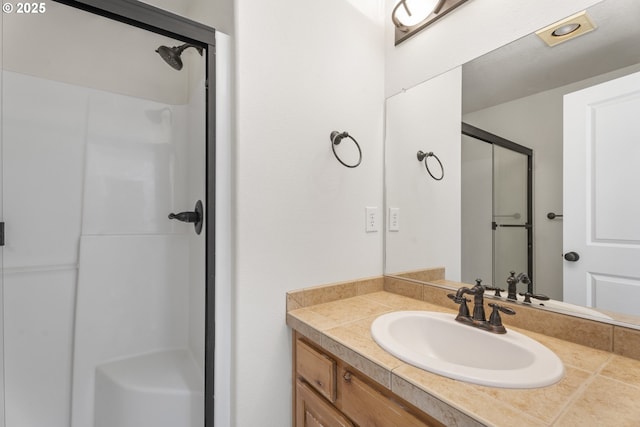 3504 NE Garfield St, Camas, WA 98607 - full bathroom featuring vanity and a shower stall