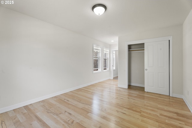 3504 NE Garfield St, Camas, WA 98607 - unfurnished bedroom with light wood finished floors and a closet