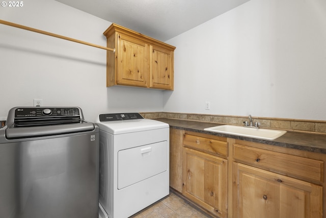 3504 NE Garfield St, Camas, WA 98607 - washroom featuring washing machine and dryer and cabinet space