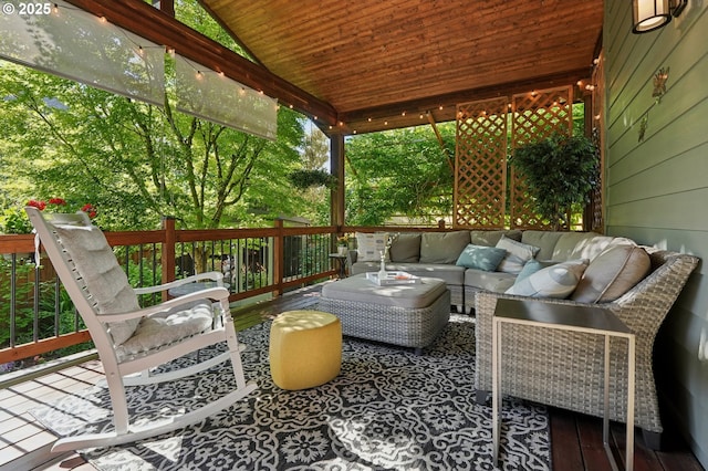 915 NE 36th Ave, Camas, WA 98607 - wooden terrace with outdoor lounge area