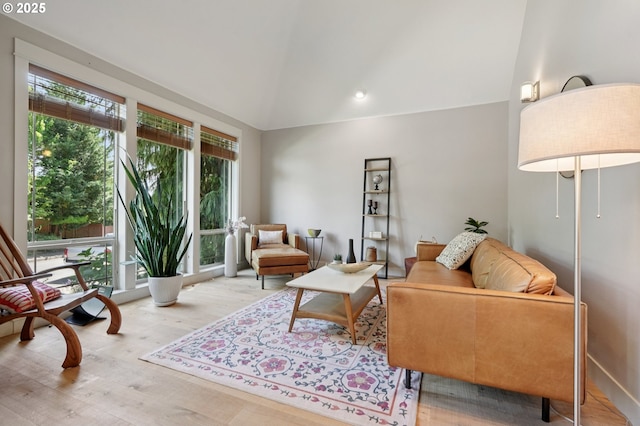 915 NE 36th Ave, Camas, WA 98607 - living area featuring wood finished floors, recessed lighting, and high vaulted ceiling