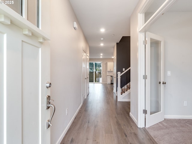 6820 N 89th Loop, Camas, WA 98607 - hall featuring recessed lighting and light wood-style floors