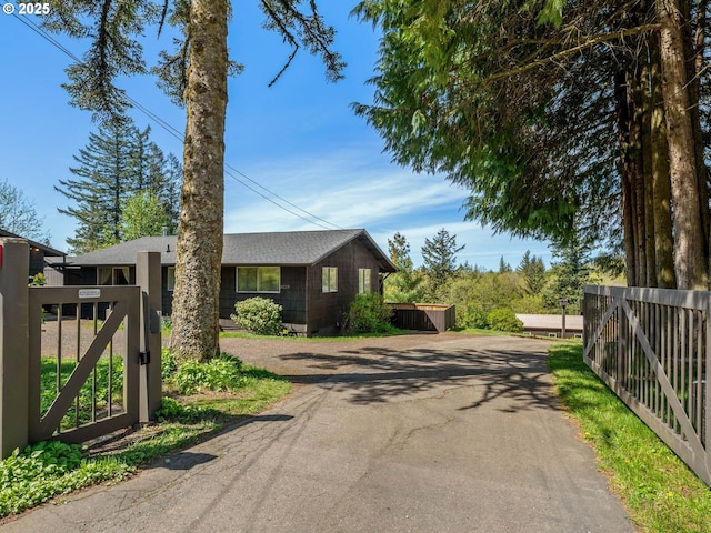 6229 NW Skyline Blvd, Portland, OR 97229 - exterior space with a gate, driveway, and fence