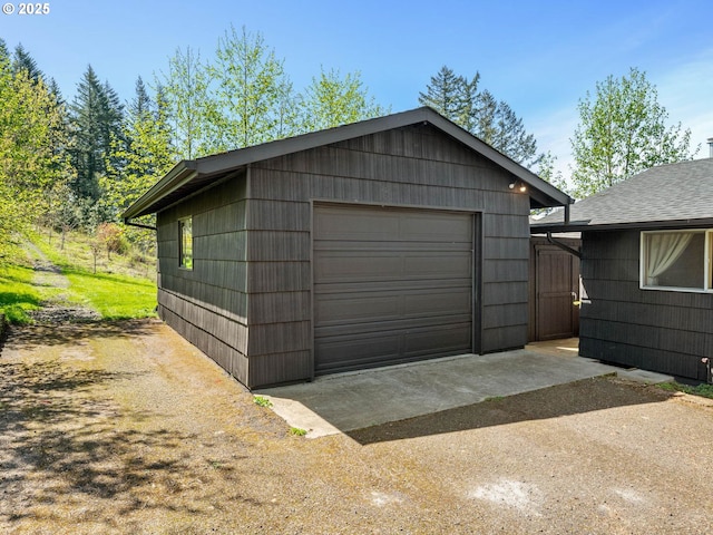 6229 NW Skyline Blvd, Portland, OR 97229 - detached garage with driveway