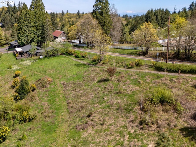 6229 NW Skyline Blvd, Portland, OR 97229 - drone / aerial view with a rural view and a view of trees