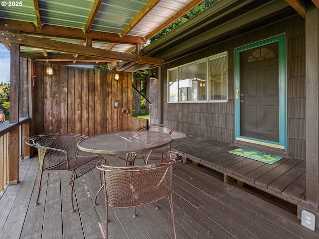 6229 NW Skyline Blvd, Portland, OR 97229 - view of wooden terrace