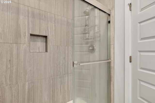 bathroom with walk in shower