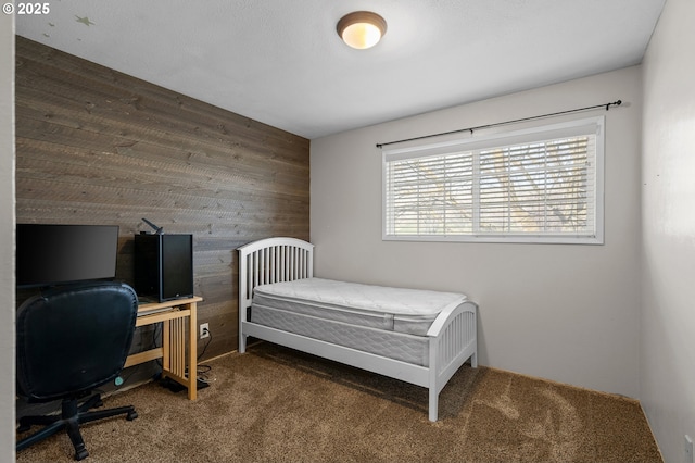 1524 SW 44th St, Pendleton, OR 97801 - carpeted bedroom featuring wood walls