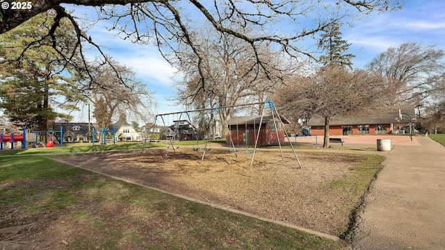 surrounding community featuring a playground