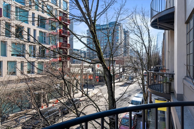 view of balcony