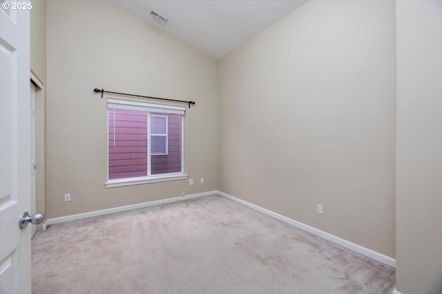 249 NW Mandi St, Hillsboro, OR 97124 - unfurnished room with carpet floors, vaulted ceiling, and baseboards