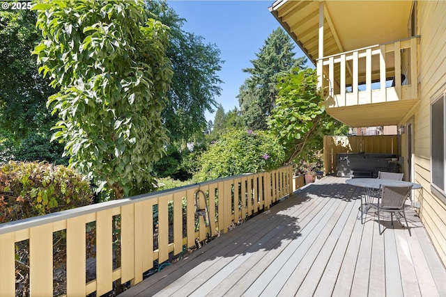2320 SW Canby Ct, Portland, OR 97219 - deck featuring a hot tub