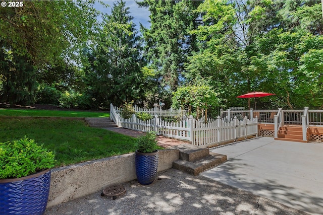 17243 Fernwood Dr, Lake Oswego, OR 97034 - view of patio / terrace with a deck