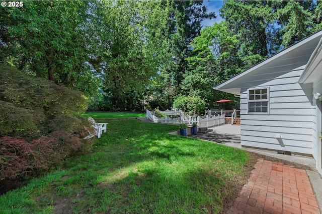 17243 Fernwood Dr, Lake Oswego, OR 97034 - view of grassy yard with a patio