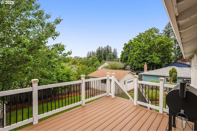 1415 SE 52nd Ave, Hillsboro, OR 97123 - wooden deck with a lawn
