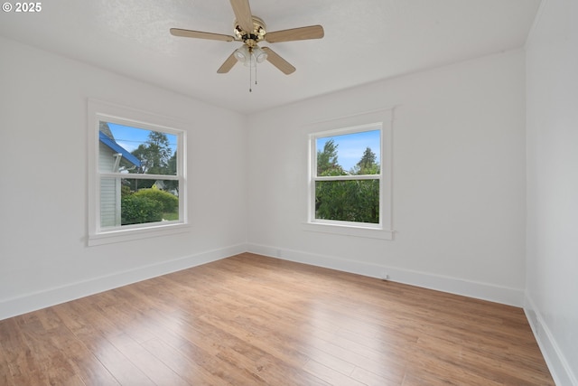 1006 Stillwell Ave, Tillamook, OR 97141 - unfurnished room with plenty of natural light, baseboards, and light wood-style flooring