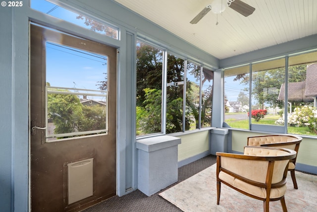 1006 Stillwell Ave, Tillamook, OR 97141 - sunroom featuring ceiling fan and plenty of natural light