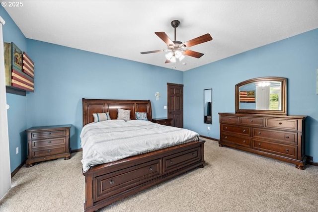 445 Hatfield Dr, Roseburg, OR 97470 - bedroom featuring light colored carpet and ceiling fan