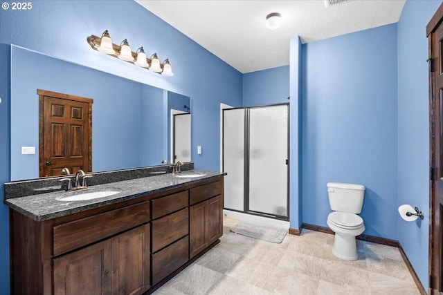 445 Hatfield Dr, Roseburg, OR 97470 - full bathroom with double vanity and a shower stall