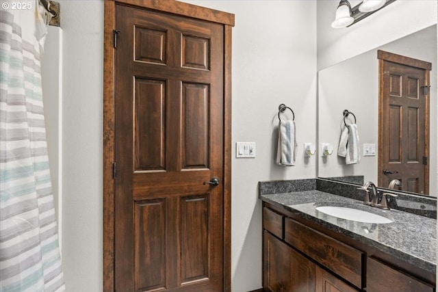 445 Hatfield Dr, Roseburg, OR 97470 - bathroom featuring vanity and curtained shower