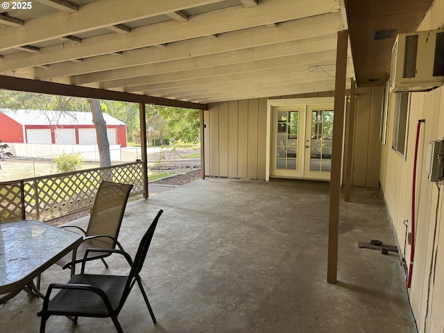 404 NE High St, Goldendale, WA 98620 - view of patio / terrace with french doors and outdoor dining space