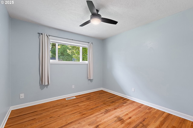 16880 Tracy Ave, Lake Oswego, OR 97035 - spare room with light wood-type flooring, a textured ceiling, and ceiling fan